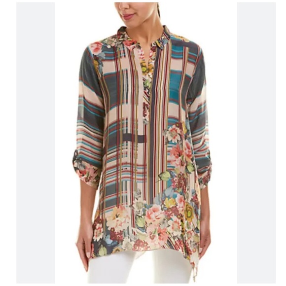 Johnny Was Tops - JOHNNY Was patterned blouse
